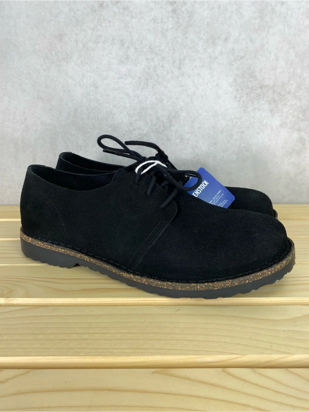 Birkenstock Uppsala Low Suede Leather Black Casual Comfot Oxfords Shoes 45 EUR